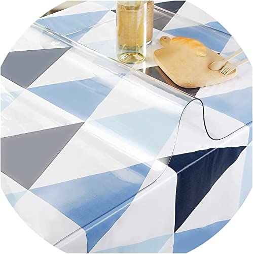 Tischschutz Folie Transparente PVC Folie Schutzfolie Glasklar Tischdecke Tischfolie,Wasserdicht VerschleißFest HitzebestäNdig,Geeignet FüR KüChe, Garten Und BüRo(Color:2mm,Size: 30x50cm) von JXFS