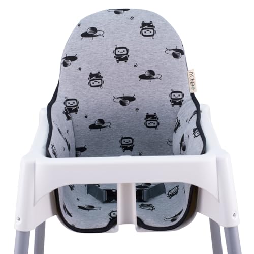 JYOKO KIDS Sitzbezüge kompatibel mit Antilop Kinderstuhl, 100% Baumwolle (Space Robot) von JYOKO