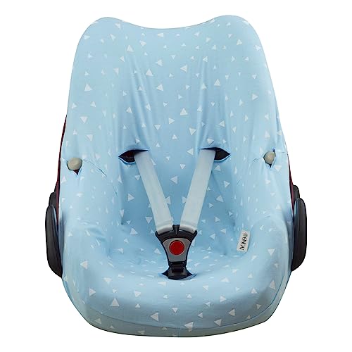 JYOKO Kids Baumwollbezug für Autositz kompatibel mit Pebble Maxi Cosi, Bebe Confort (Blue Sparkles) von JYOKO