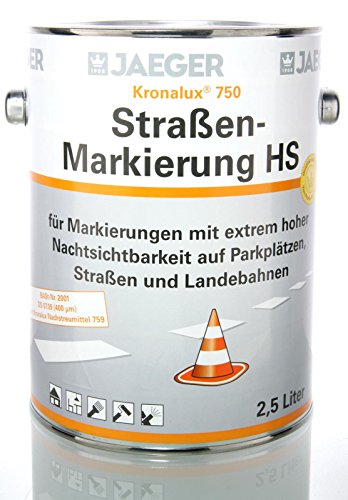 Jaeger Kronalux Straßenmarkierungsfarbe HS 750 weiß 2,5Ltr. von Jaeger