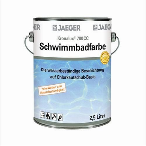 Jaeger Schwimmbadfarbe Poolfarbe 750 ml, weiss von Jaeger