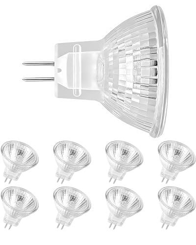 Jaenmsa MR11 Halogen Leuchtmittel, MR11 12V 35W, GU4 35W Halogenstrahler 2700K Warmweiß, MR11 Halogenlampen Dimmbar, Halogen Reflektor Glühbirne Bi Pin, Deckenglühbirnen 420LM 8er Pack von Jaenmsa