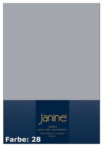 Janine Spannbettlaken Elastic 5002 Platin - 28 100x200 cm von Janine Design