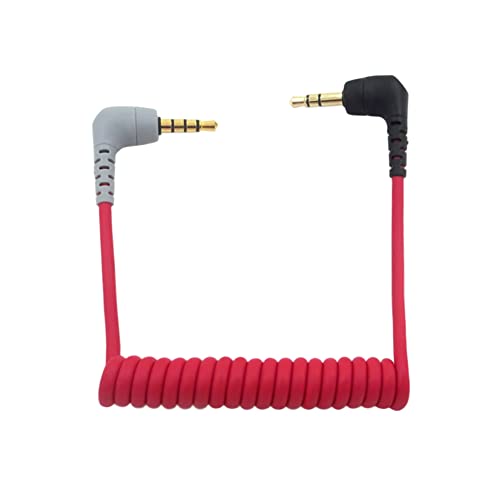 Janjunsi 3.5MM TRS zu TRRS Patch Kabel Kompatibel mit Rode SC7/BOYA-MM1 Mikrofon - für VideoMicro GO/Wireless GO/Smartphone Konvertierung von Janjunsi