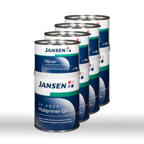 4 x Jansen 2K-Aqua Multiprimer GH20 incl. Härter 1kg von Jansen