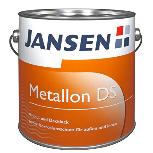 Jansen Metallon DS 2,5l Grundlack und Decklack Korrosionsschutzfarbe DB 701 mit Eisenglimmer (silbergrau) von Jansen