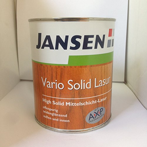 Jansen Vario Solid Lasur Mittelschicht-Lasur 750 ml (altkiefer) von Jansen