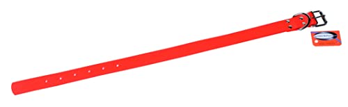 JANUEL - Hundehalsband, Biothane, Länge 55 cm x Breite 25 mm, Orange von januel