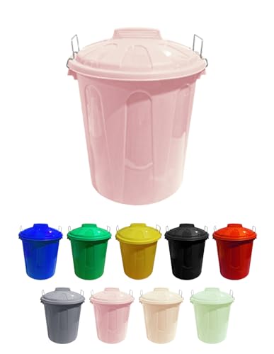 Jardin202 - Mülleimer aus Kunststoff mit Deckel | Aufbewahrungs- und Recyclingeimer | 21 Liter (Rosa) von Jardin202