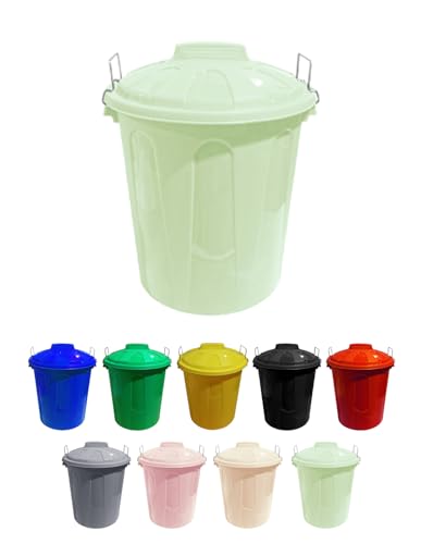 Jardin202 - Mülleimer aus Kunststoff mit Deckel | Aufbewahrungs- und Recyclingeimer | 21 Liter (wassergrün) von Jardin202