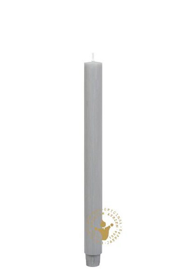 Jaspers Kerzen Tafelkerze Flachkopf-Stabkerzen taubengrau 290 x 26 mm, 1 von Jaspers Kerzen