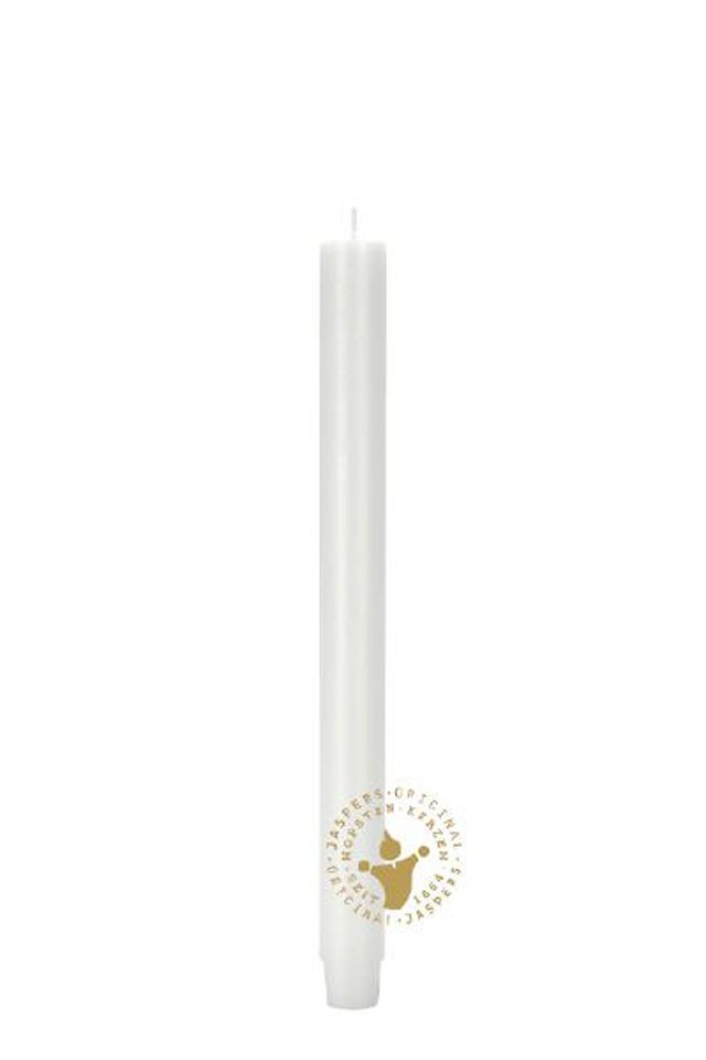 Jaspers Kerzen Tafelkerze Flachkopf-Stabkerzen weiß 290 x 26 mm, 1 Stück von Jaspers Kerzen