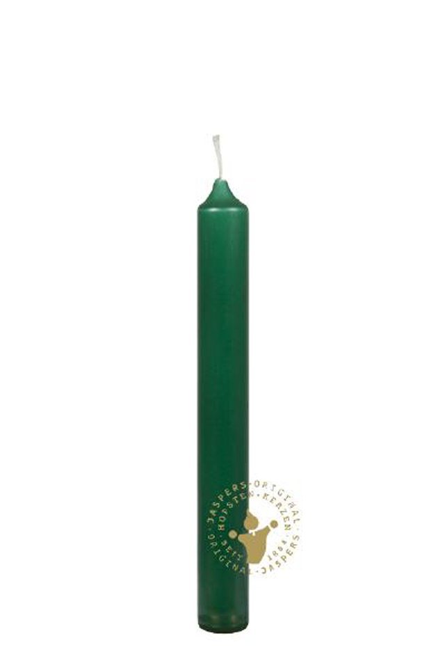 Jaspers Kerzen Tafelkerze Kronenkerzen jagdgrün 175 x 22 mm, 10 Stück von Jaspers Kerzen