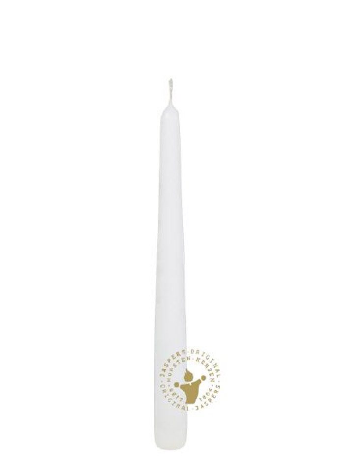 Jaspers Kerzen Spitzkerze Spitzkerzen weiß 250 x 24 mm, 4 Stück von Jaspers Kerzen
