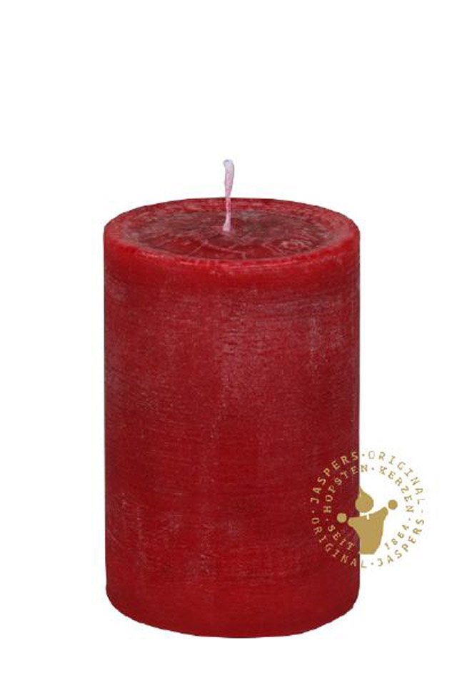 Jaspers Kerzen Rustic-Kerze Nordische Reifkerzen antik-rot 120 x 70 mm, 1 von Jaspers Kerzen