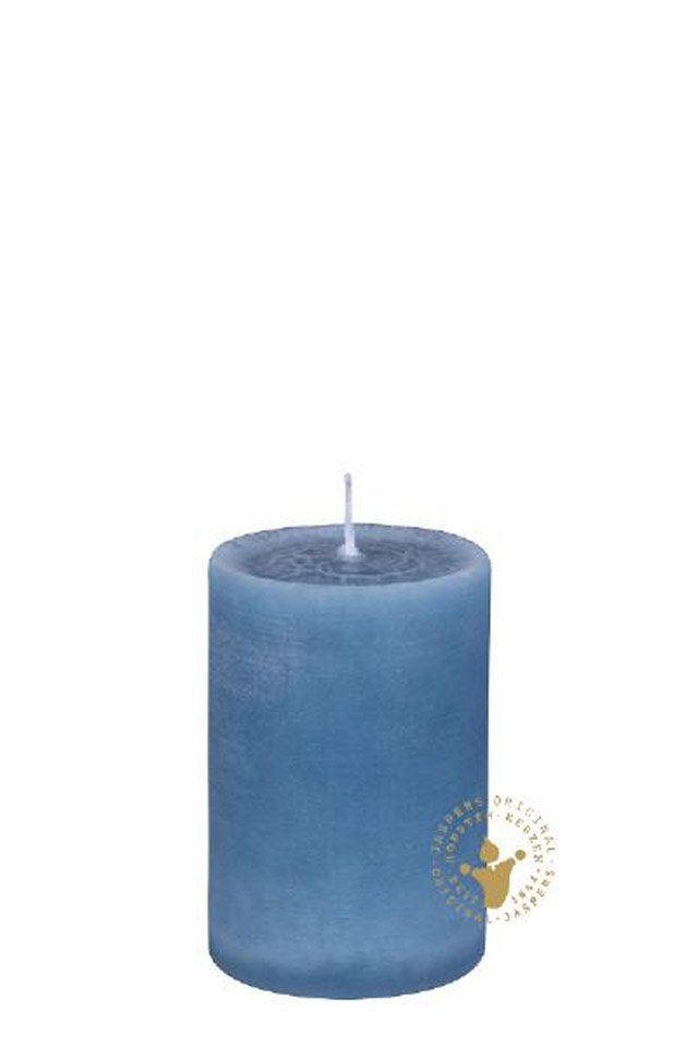 Jaspers Kerzen Rustic-Kerze Nordische Reifkerzen nordisch blau Ø 80 x 200 mm von Jaspers Kerzen