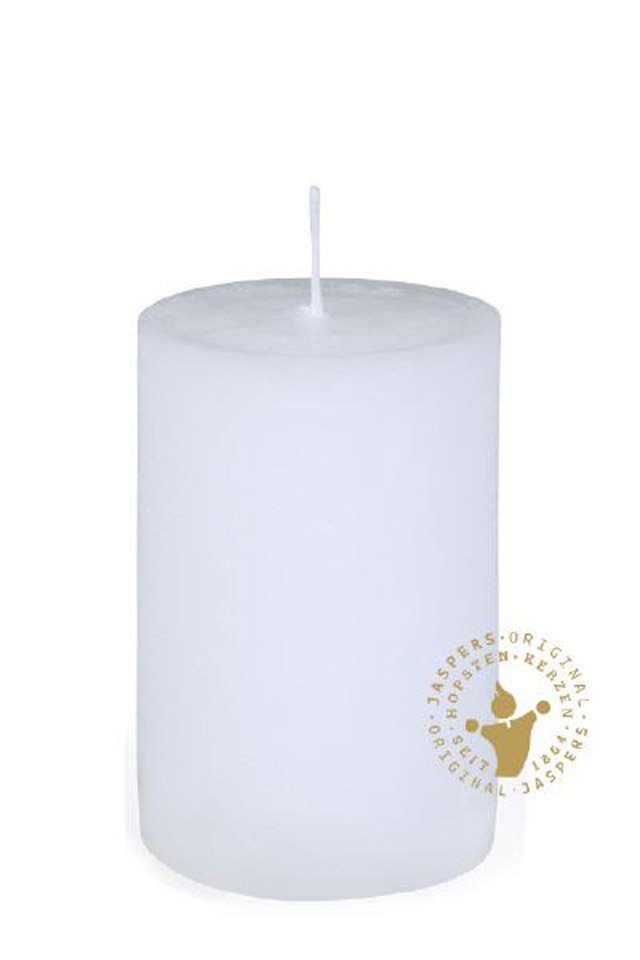Jaspers Kerzen Rustic-Kerze Nordische Reifkerzen weiß Ø 60 x 150 mm, 1 Stück von Jaspers Kerzen