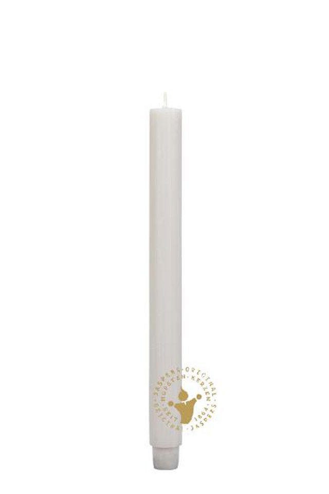 Jaspers Kerzen Tafelkerze Flachkopf-Stabkerzen hell-leinen 290 x 26 mm, 1 von Jaspers Kerzen