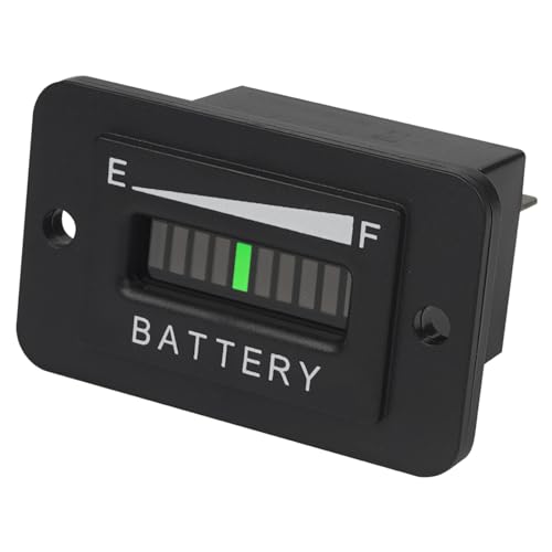 Jayron Blei-Säure-Batterie-Anzeigemessgerät Messgerät/Batteriekapazitätsmessgerät,Universeller Digitaler LCD-Alarm zum Entladen Batterien(12/24V) von Jayron