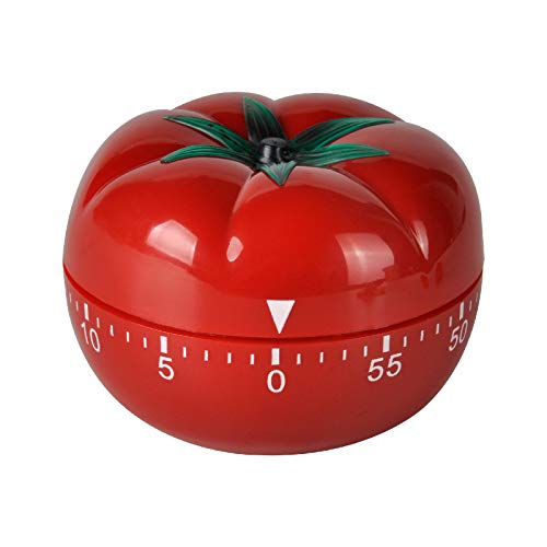 Jayron JR-WG017 Eieruhr, Küchentimer Tomaten-Cartoon-Motiv, mechanischer Countdown, Küchenwecker von Jayron