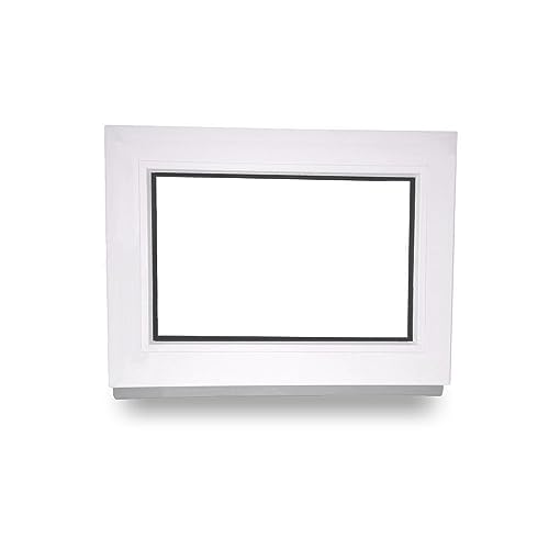 Kunststofffenster - Festverglasung - Fenster - innen weiß/außen weiß - BxH: 100 x 50 cm - 1000 x 500 mm - 2 fach Verglasung - 60 mm Profil von JeCo