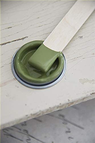 Jeanne d'Arc Living Vintage Paint Kreidefarbe 100 ml/3,4oz Chalk Kalkfarbe JDL 100% natürliche Möbelfarbe - einfache Handhabung (Olive Green) von Jeanne d´Arc living