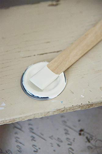 Jeanne d'Arc Living Vintage Paint Kreidefarbe 100 ml/3,4oz Chalk Kalkfarbe JDL 100% natürliche Möbelfarbe - einfache Handhabung - (Warm Cream) von Jeanne d´Arc living