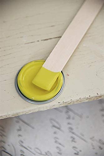 Jeanne d'Arc Living Vintage Paint Kreidefarbe 100 ml/3,4oz Chalk Kalkfarbe JDL 100% natürliche Möbelfarbe - einfache Handhabung (Warm Yellow) von Jeanne d´Arc living
