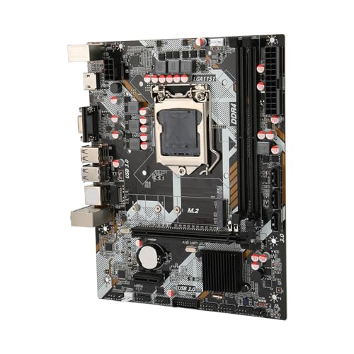 Jectse B365 Computer Motherboard Dual Channel DDR4 NVME M.2 Schnittstelle PCI E 16X Gen 3.0 Slot LGA 1151 ATX für 6 7 8 9 Generation I3 I5 I7, Unterstützt 64 GB RAM, M.2 Slot von Jectse