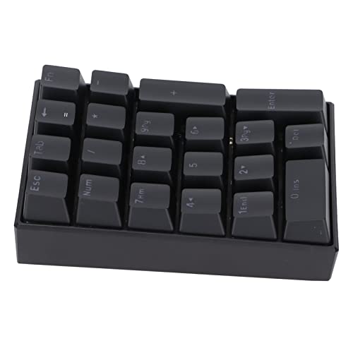 Jectse Wired Keyboard Numerische Tastatur 21 Tasten LED Ergonomisch für IOS für (Blauer Schalter) von Jectse