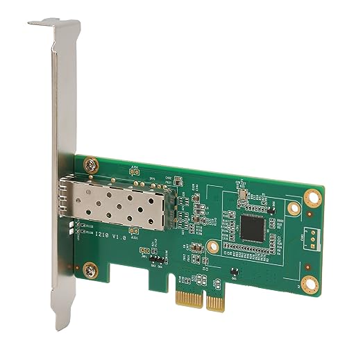 Jectse PCIe-Netzwerkkarte 10/100/1000 Mbit/s, PXE ohne Festplatte, I210-Chipsatz, Voll-/Halbduplex, mit Halterung, für Server 2000–2012, für Win 7/8, für Vista, XP, für von Jectse