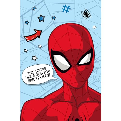 Jerry Fabrics Spiderman Flauschdecke Schmusedecke Kuscheldecke 100 x 150 cm von Jerry Fabrics