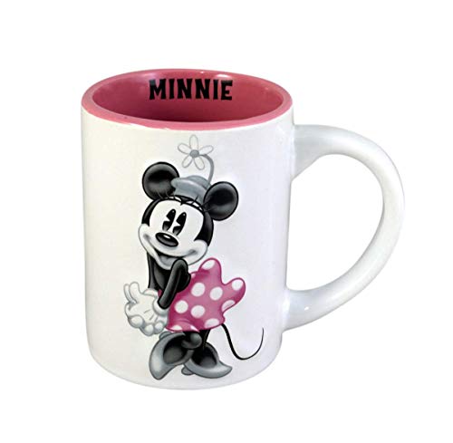 Disney Minnie Mouse 3d Tonal Relief 14oz. Ceramic Mug by Jerry Leigh von Jerry Leigh