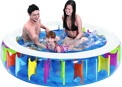 Jilong Rainbow Pool Ø 190 x 50 cm Kinderpool Planschbecken Schwimmbecken Kinder Schwimmbad für Garten und Terasse von Jilong