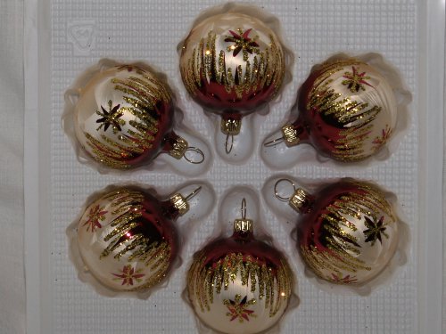 Jingle Bells Lauscha Christbaumkugel 5cmKugel Romantik von Jingle Bells Lauscha
