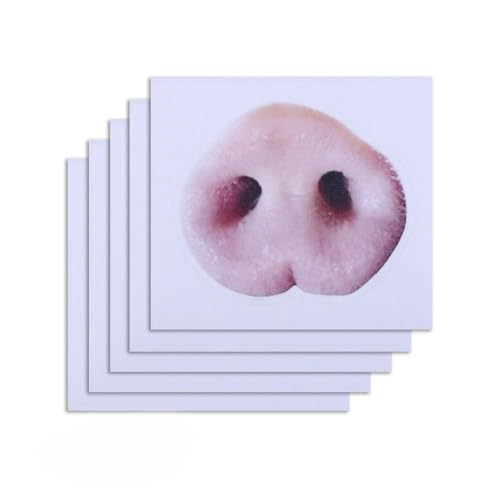 Schweine-Nasen-Aufkleber, wasserdichte Vinyl-Aufkleber für Laptop-Tassen, Cartoon-Stoßstange, S Gep Skateboard, Fahrrad, von Jkapagzy