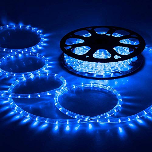 Jopassy LED Lichterschlauch Außen, 10m 240 LEDs Lichtschlauch, Wasserfest LED Schlauch, Blau mit Timer & 8 Modi Lichtschlauch,für Außen Innen Party Hochzeit Weihnachten Dekolicht von Jopassy