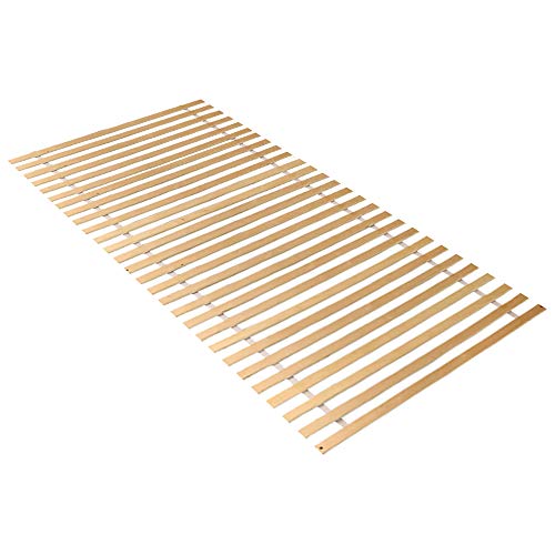 Jopassy lattenroste Rollrost rolllattenrost 90x200cm 28Latten bodenbett bis 200 kg belastbar verstellbar fertig montiert holzlatten bettrahmen ersatzlatten federholzleisten für Floor von Jopassy