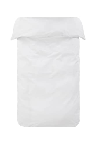 Jotex Zack Bettbezug - 100% hochwertige Bio-Baumwolle GOTS Zertifiziert Bettbezug - Weiß, 200 x 220 cm von JOTEX