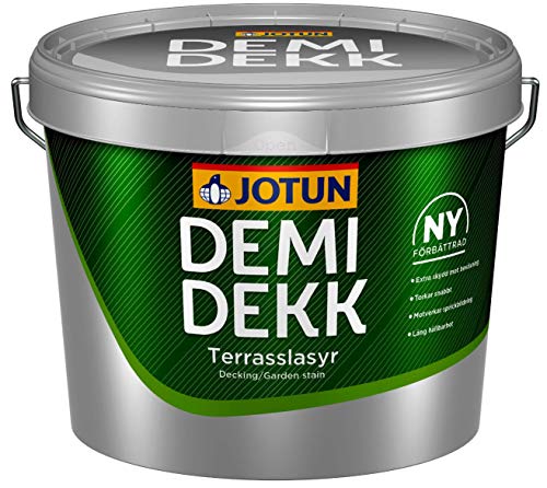 JOTUN DEMIDEKK TERRASSLASYR Holz-Öl außen | Wetterschutz-Oel | Holzschutz-Oel außen | Absolute Premium-Qualität |0,75 Liter BURMATEAK 623 von Jotun