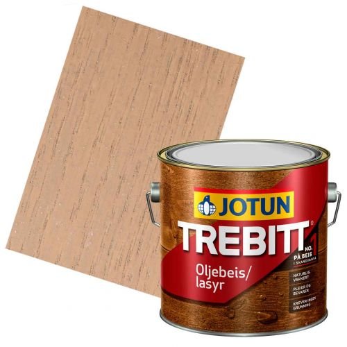 JOTUN TREBITT Lasur 934 Silbergrau hell 3l - Holzlasur Holzschutzlasur von Jotun