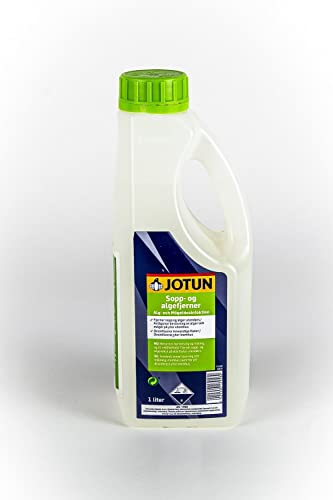 SOPP og ALGEFJERNER - Algenentferner 1 l | Hochwirksames Reinigungs- und Desinfektionsmittel für Holzoberflächen von Jotun