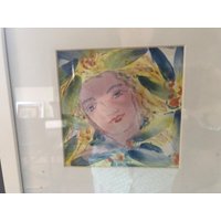 Dekorative Tarot Keramik Kunstwerk Wandfliese Die Kaiserin von JoyByeArtShop