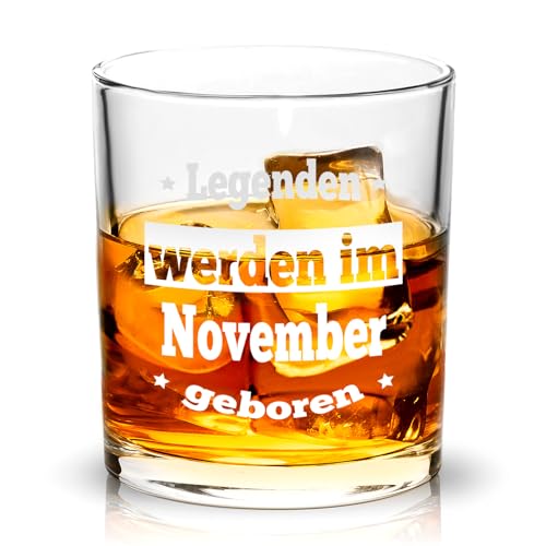 Joymaking Whiskeyglas Geschenke für Männer, Geburtstagsgeschenk für Männer, Männer Geburtstagsgeschenke im November, Sinnvolle Lustige Geschenke für Männer Papa Freund Mitarbeiter Sohn Opa 15oz von Joymaking