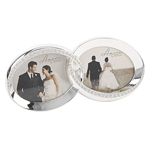 Amore By Juliana - Wedding Gift - Double Ring Photo Frame - 3"x2" - FS432 - New von Juliana