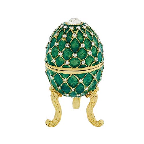 Treasured Trinket Juliana Dekofigur hellgrün faberge-style Ei Schmuck Box von Juliana