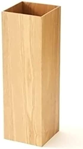 Schirmständer aus Holz, Kleiner bodenstehender Schirmhalter, Aufbewahrungseimer in der Ecke des Eingangsbereichs des Heimbüros, 16 x 50 cm, Beige von JunErQiCe
