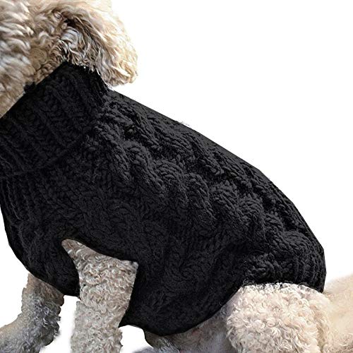 JuneJour Hundepullover Haustier Warm Mantel Strickwolle Winterpullover für kleine und mittelgroße Hunde von JuneJour