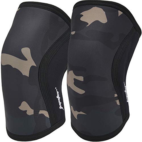 Jupiter kniebandagen gewichtheben,für Kraftsport kniebeuge,knieschoner krafttraining, Knee Sleeve aus 7 mm Neopren, Unisex von Jupiter