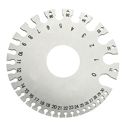 Edelstahl 0–30-AWG SWG Draht mit Lineal Maßstab, Durchmesser measurer von Jwn